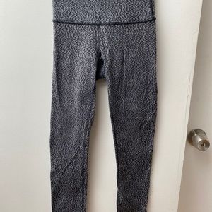 Lululemon high semi waisted tricolor leggings